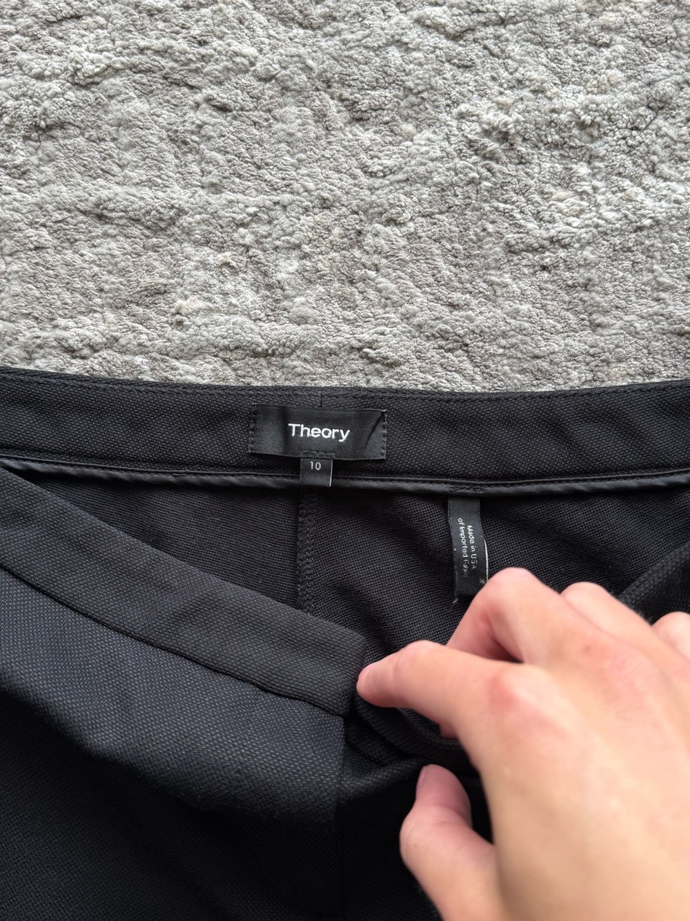 Theory Classic Skinny Pants in Solid Black | 10 - Picture 6 of 9